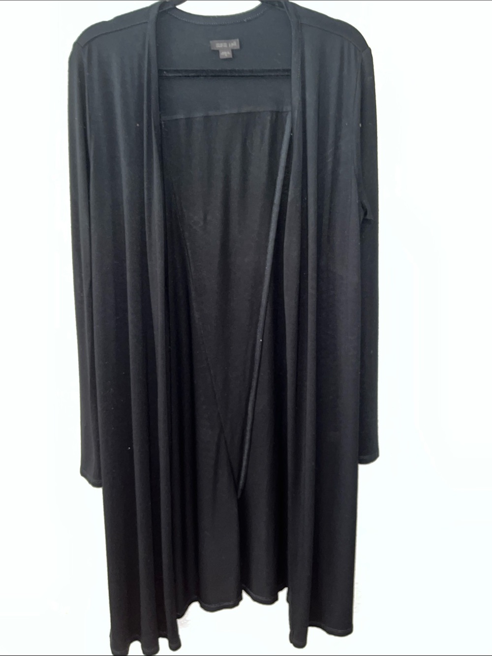 J. Jill Black Open-Front Long Cardigan